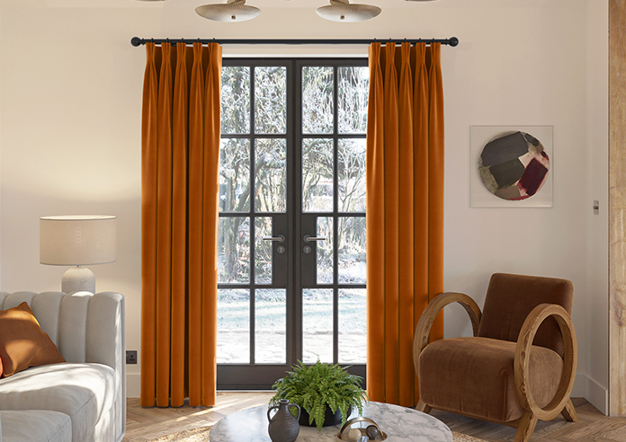 Ultra Luxe Velvet, Rust - Made to Measure Curtains - Image 3